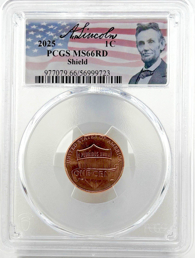2025 Shield Cent PCGS MS66 RD