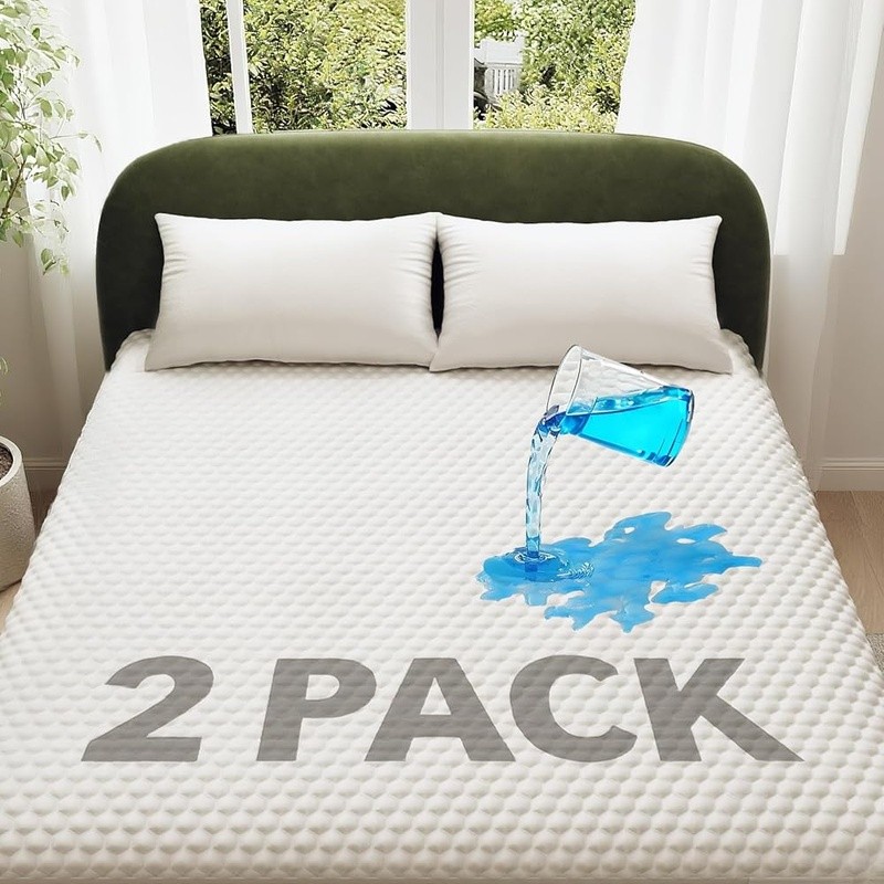 Waterproof Mattress Protector Soft Absorbent Deep Pocket Cooling Breathable New
