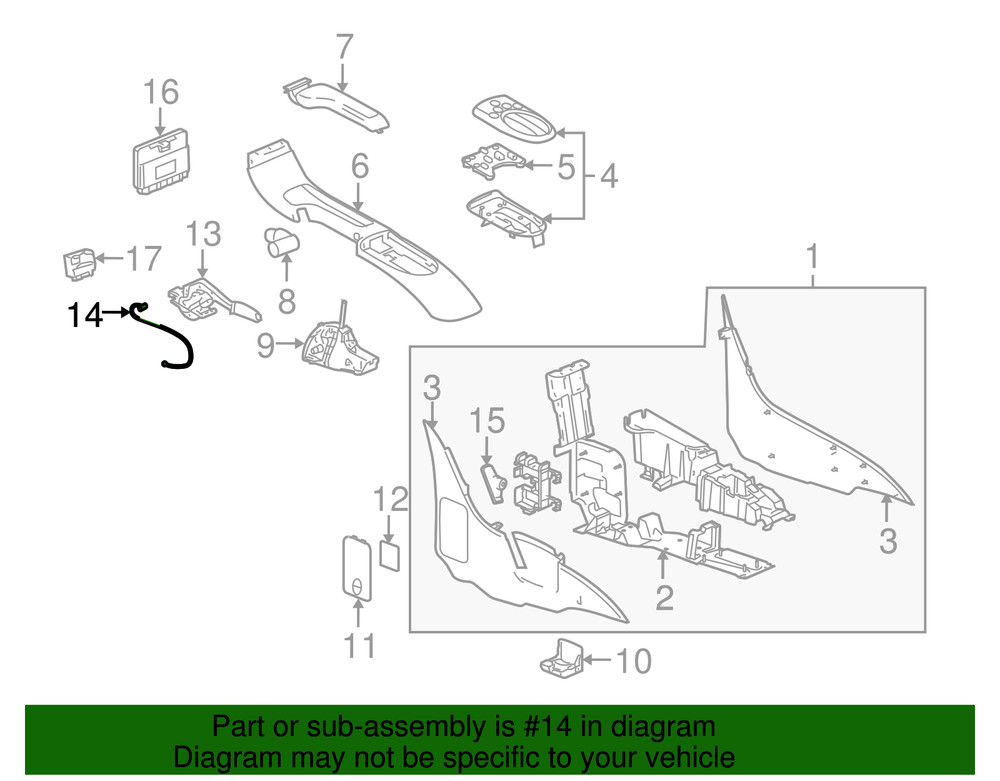 Genuine GM Rear Cable 15115126