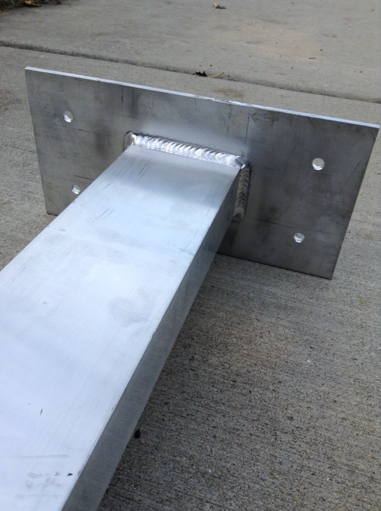 Custom Aluminum Mailbox Post 8ft