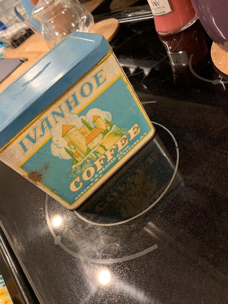 ivanhoe coffee tin