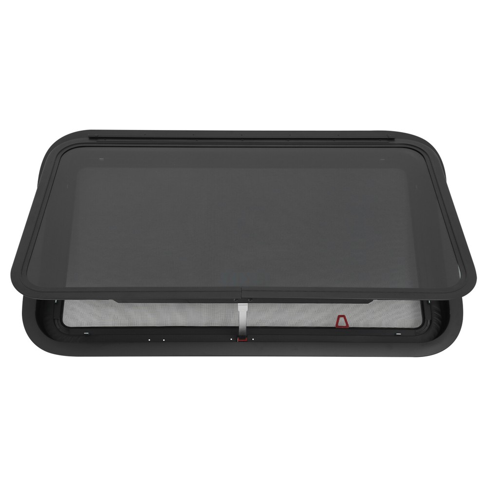 36" x 20" RV Exit Window with Trim Ring & Screen for Campers and Trailers