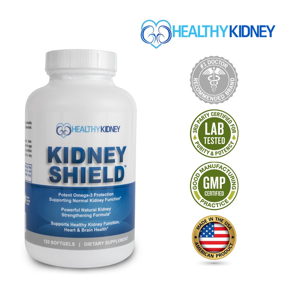 Kidney Shield Supplement Function Creatinine Cleanse Renal Health Function 2pack