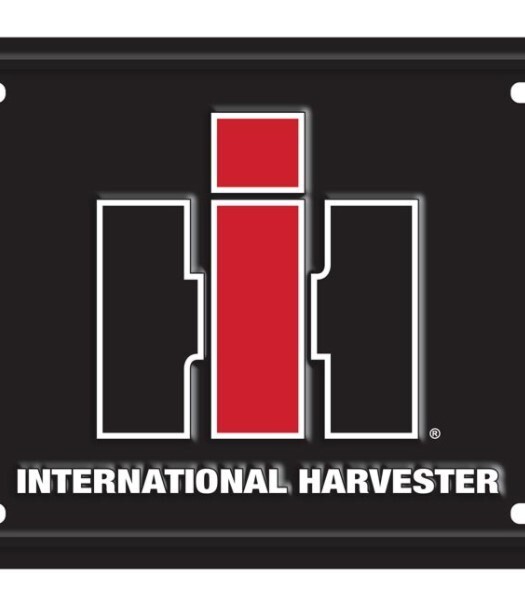 IH Black License Plate