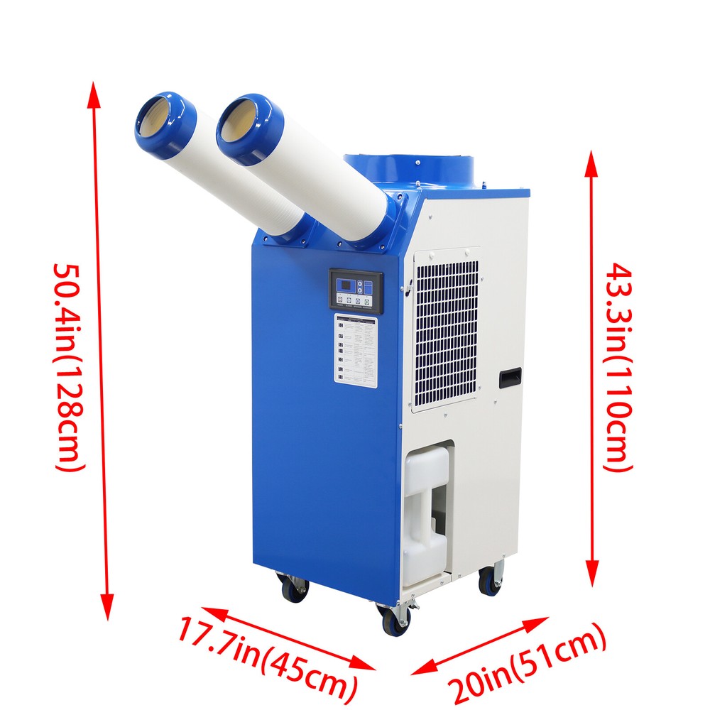 Industrial Spot Cooler Mobile Air Conditioner Cooling Machine Double Outlets