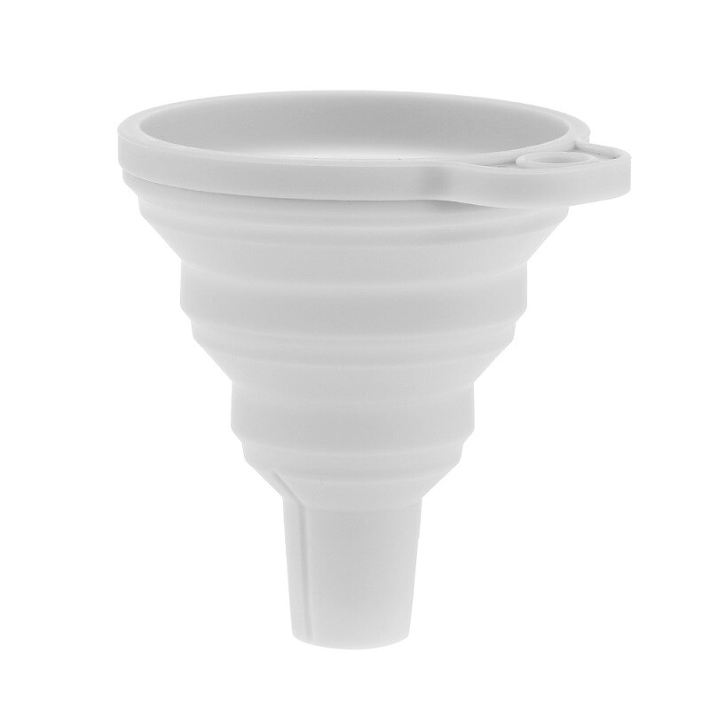 Silicone Collapsible Funnel Set of 4 Pack Multiuse Foldable Portable for Kitchen