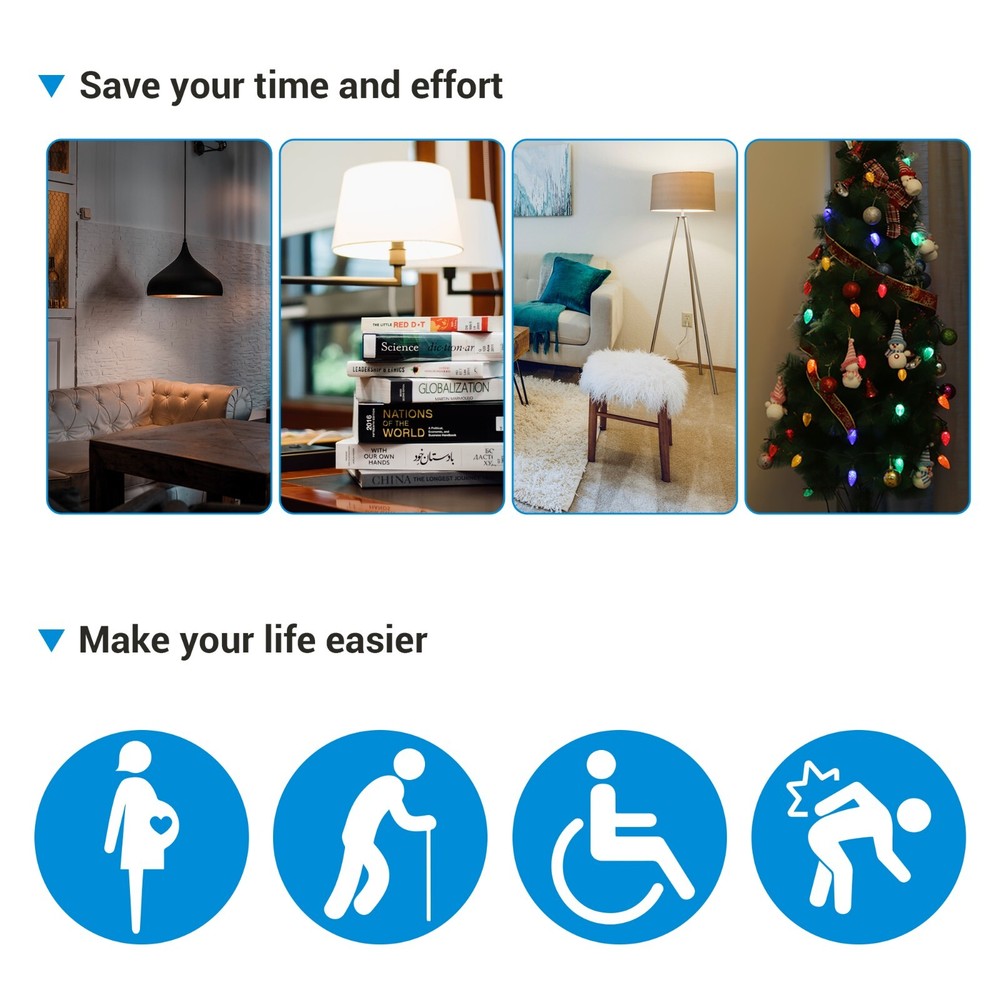 DEWENWILS Remote Control Outlet Electrical Outlet Switch, Wireless Remote Light