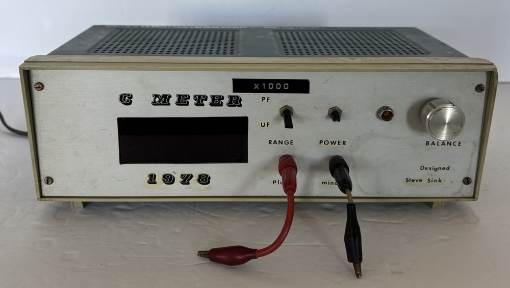 C Meter Capacitance Meter 1978 Digital Display Steve Sink Powers On Untested