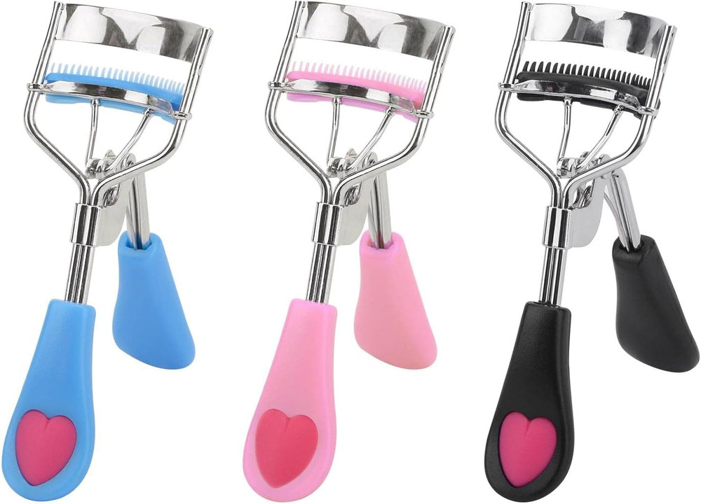 3Pcs Eyelash Curler with Built in Comb, False Eyelashes Accessory