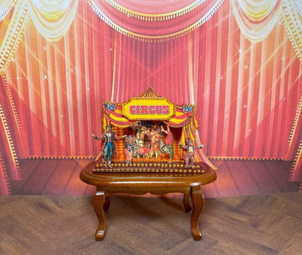 Puppet Circus. 1:12 Scale. Puppet Theater. Handmade