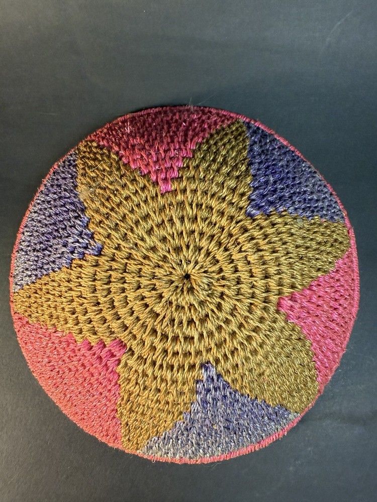 2 Small Woven Baskets Decor Pretty Vase & Bowl