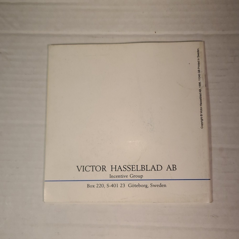 Hasselblad 501c User Instruction Manual Guide