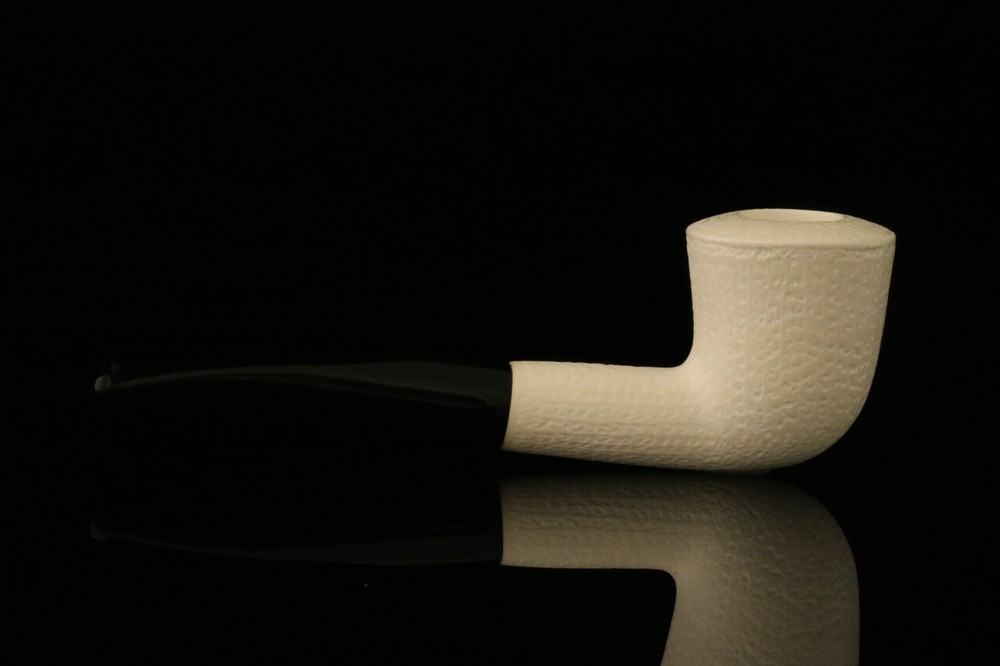 Rustic Dublin Block Meerschaum Pipe with fitted case M1585