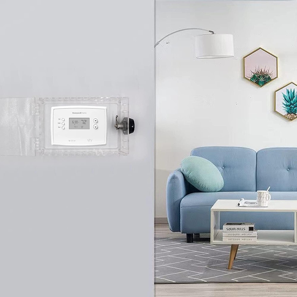 Universal Large Thermostat Guard W/Combination Lock Box W/Changeable Combination