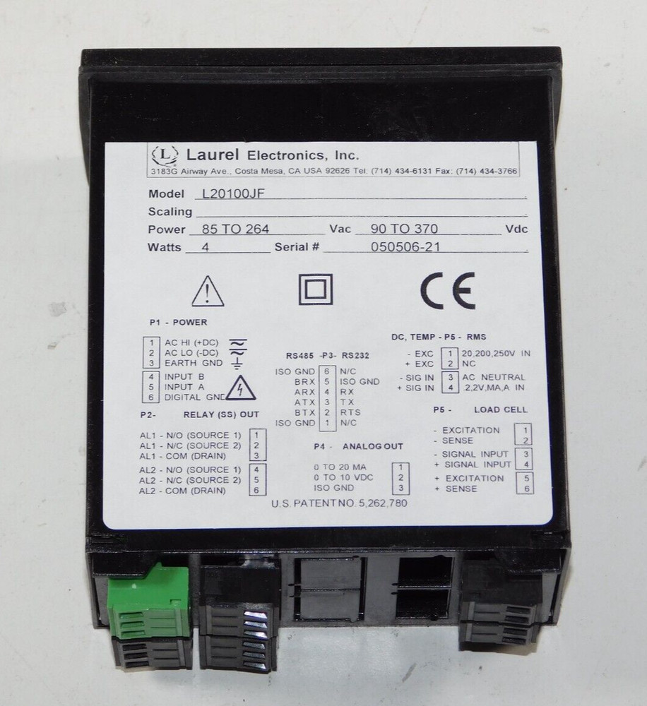 New Laurel L20100JF DPM Digital Panel Process Meter Temperature Controller Unit