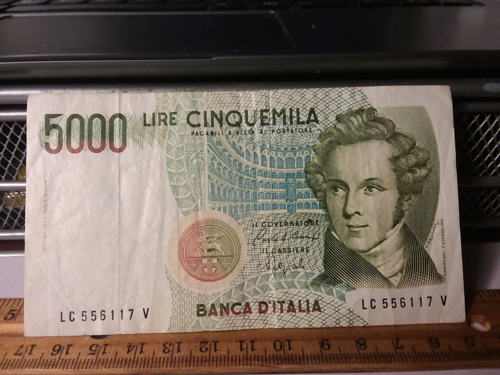 Italy - 1985 5000 Lire Note
