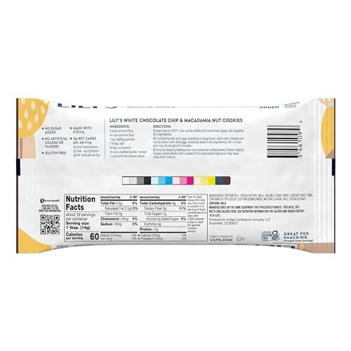 No Sugar Added White Baking Chips