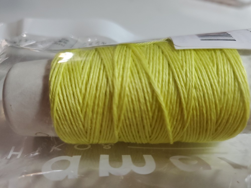 Cosmo Hidamari Sashiko Thread 30 Meters Lemon Len 88-12