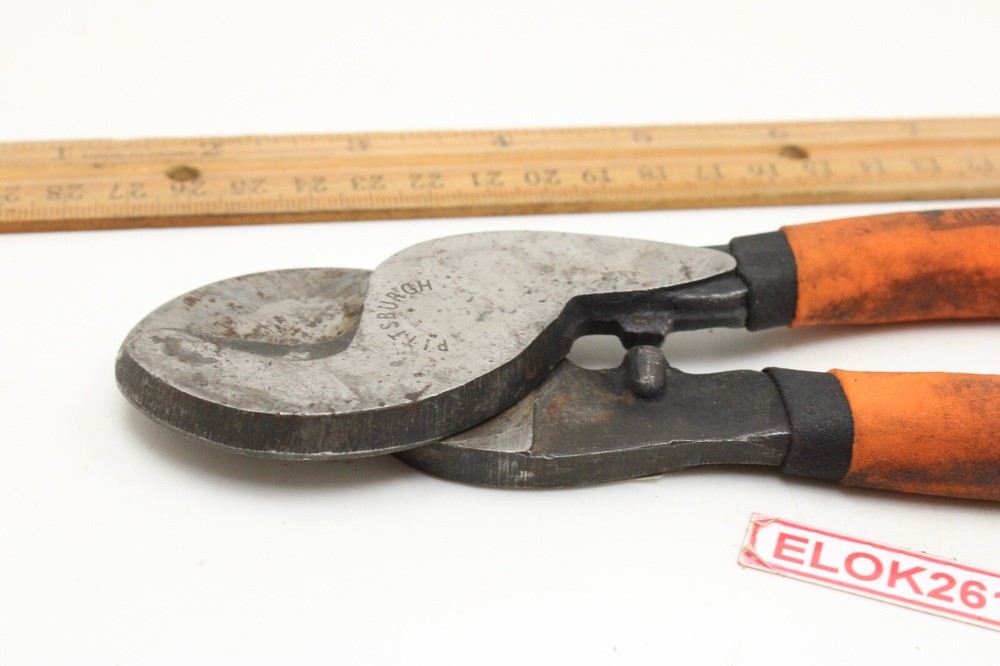 Pittsburgh Tools Leverage Cable Cutter Comfort Grip Handle 9.5” Long