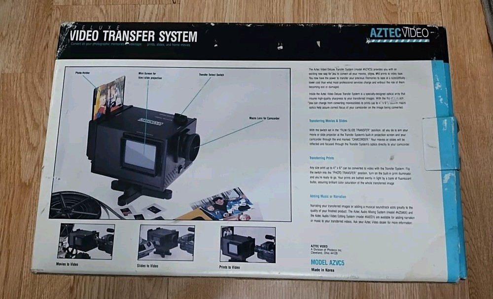 Deluxe Video Transfer System Aztec Video With Box
