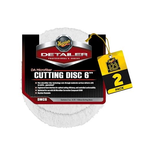 DA 6” Microfiber Cutting Disc, Microfiber Pads 6" Cutting Disc - 2 Pack