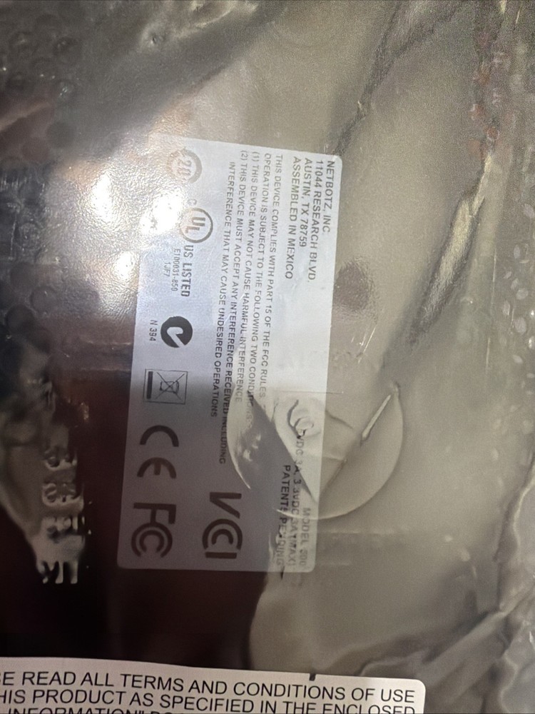 APC NETBOTZ 500 00798D01 UNIT ONLY
