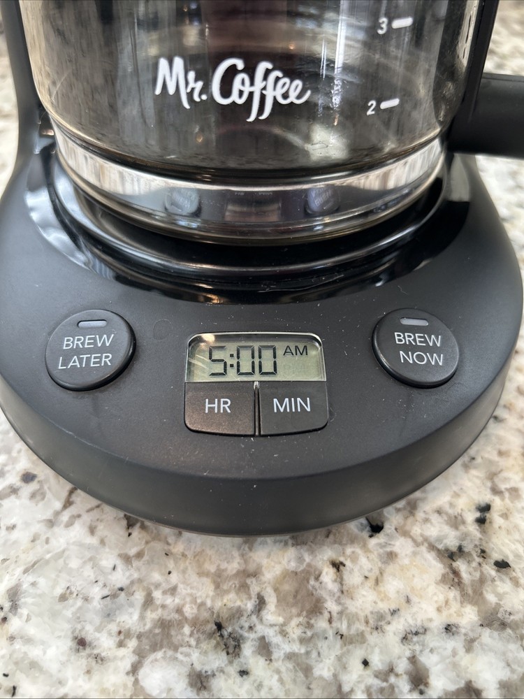 Mr. Coffee Programmable Coffee Maker 5-Cup Black Excellent Condition