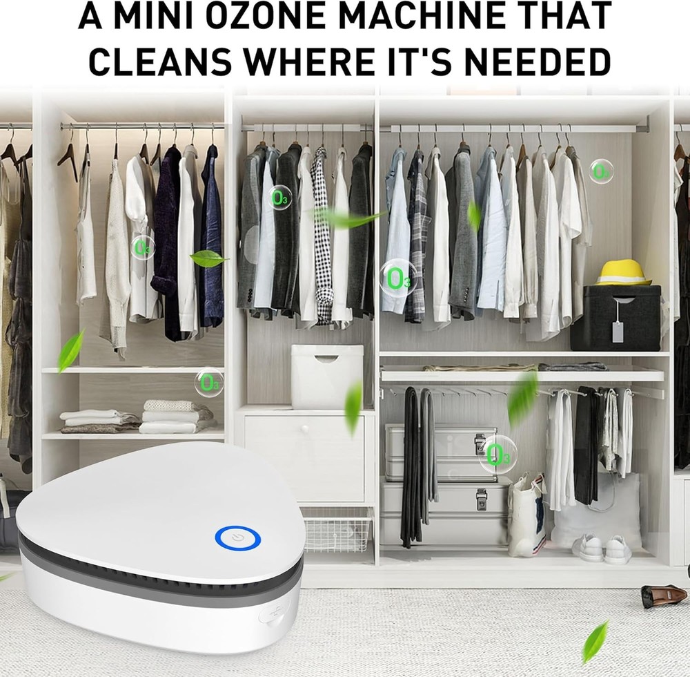Portable Ozone Purifier - Lightweight Air Cleaner for Multiple Uses & Spaces