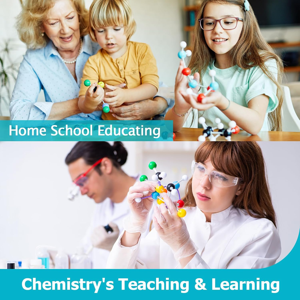 Molecular Model Kit, 240 Pcs Organic Molecular Chemistry Set, Atom Element Model