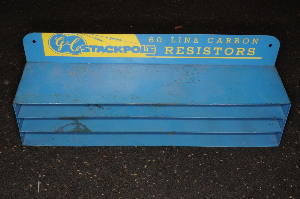 GC Stackpole Resistors 50 Line Carbon Display Cabinet