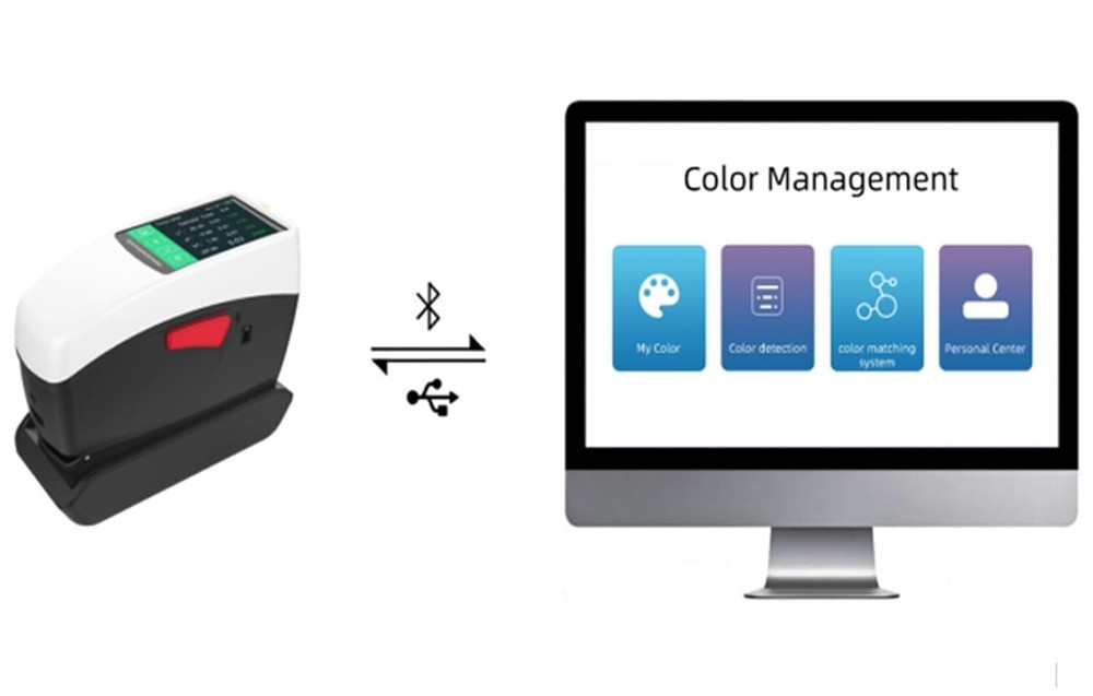 Color Densitometer Digital Color Density Meter with USB Bluetooth 5mm Caliber