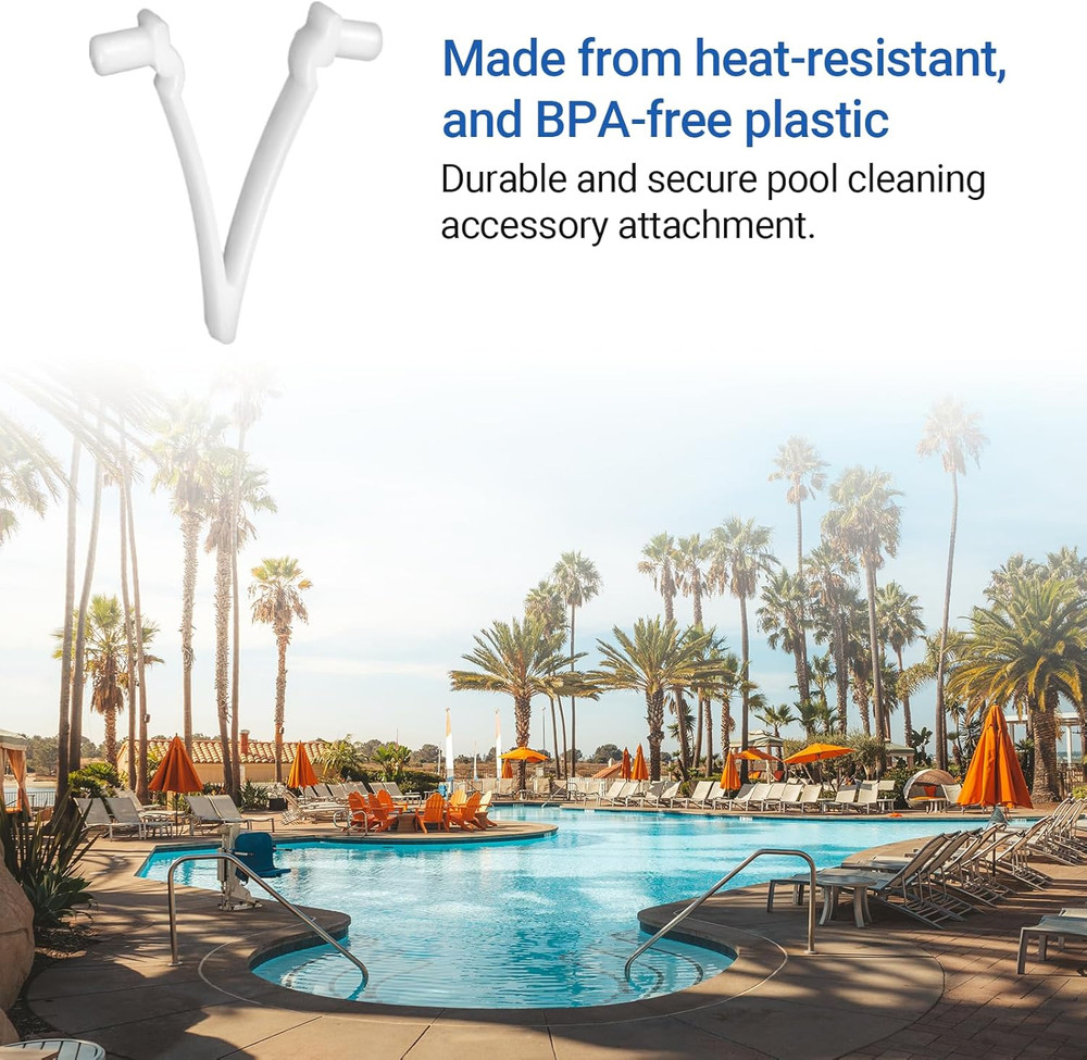 (21-Pack) Replacement Pool V-Clips - Pool Brush Plastic Clips/Pool Pole Net Cli