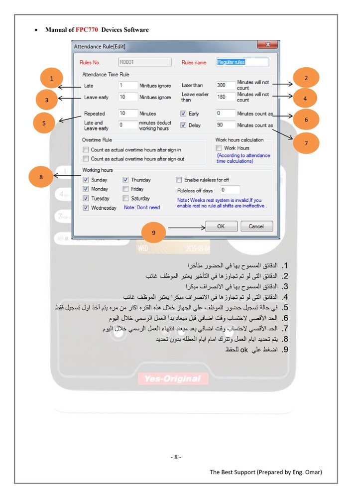 Face Fingerprint Identification Time Attendance & Access Control . USA