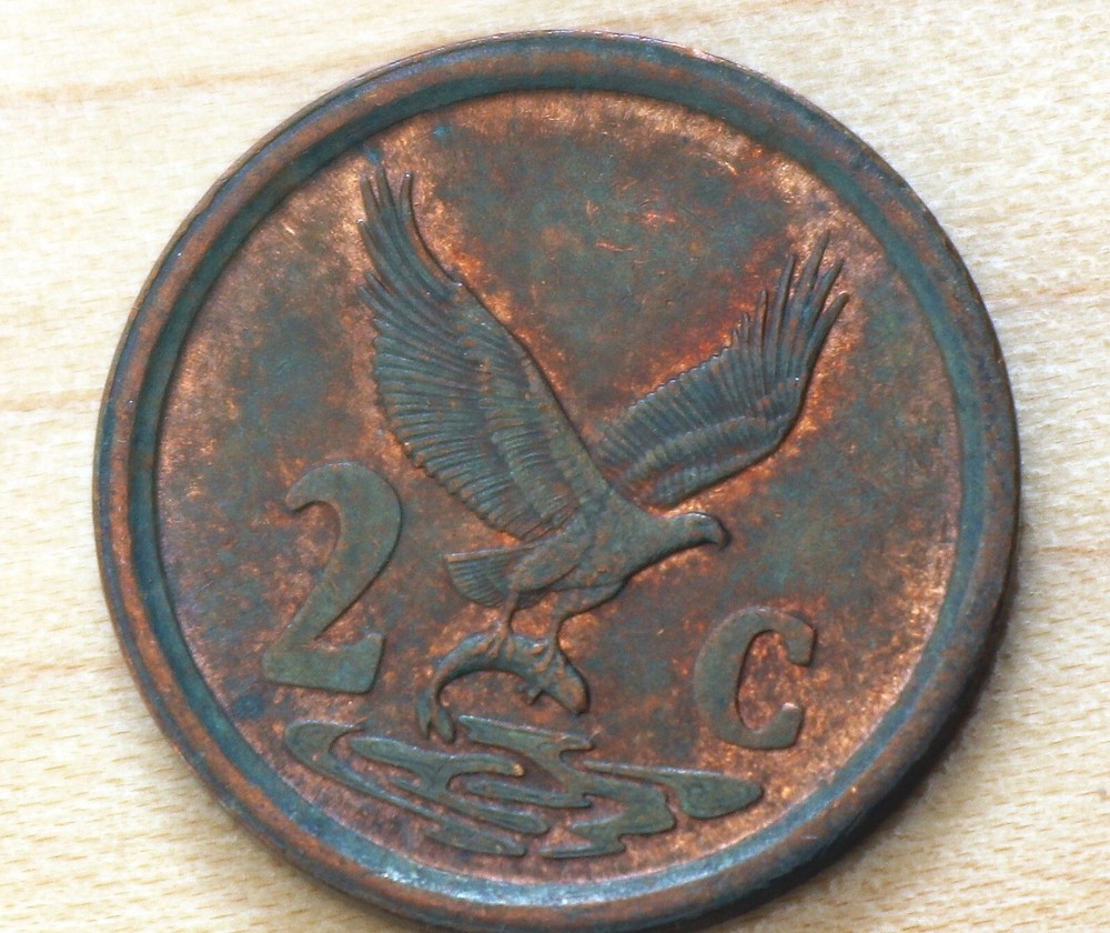 1994 South Africa 2 Cents Eagle