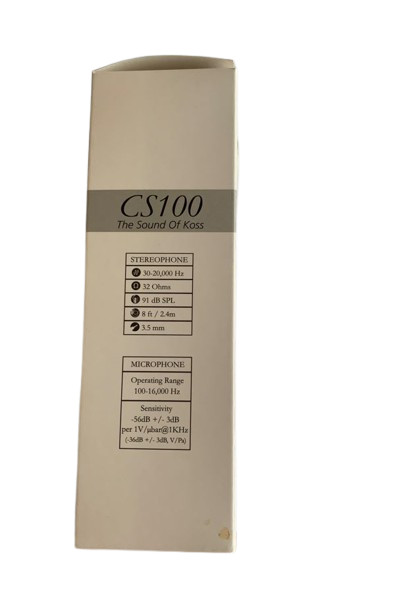 Koss CS100 Speech Recognition Headset Silver and Black New in Box