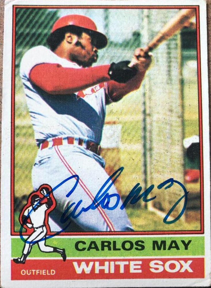 Carlos May Autographed 1976 Topps #110