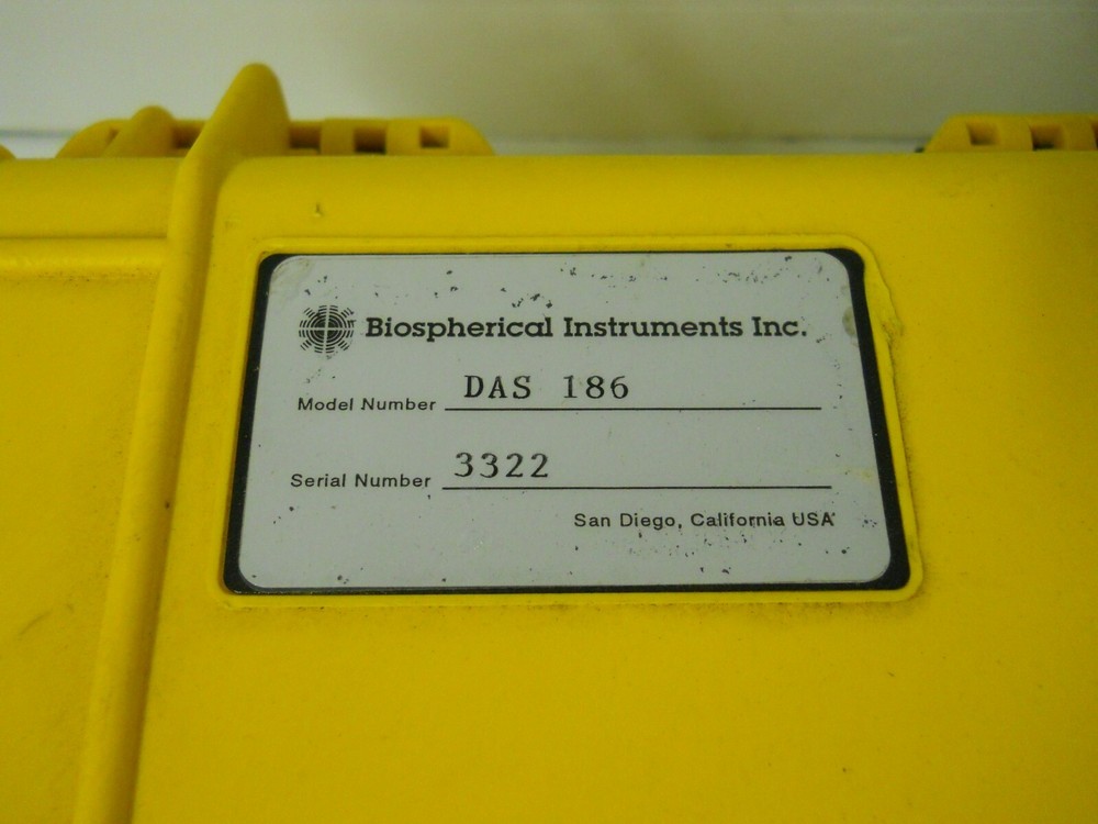 Biospherical Instruments Environmental Radiometer Model DAS 186 Ser.3322