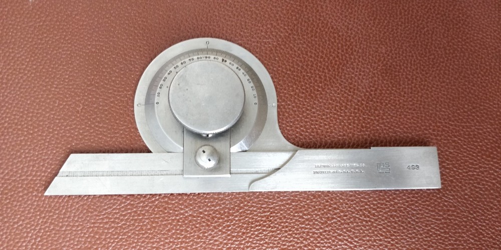 Brown & Sharpe 599-493-6 6" IMPROVED BEVEL PROTRACTOR,
