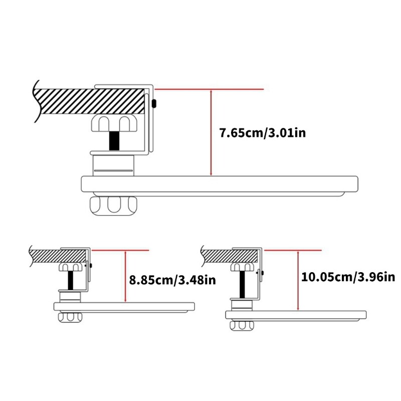 Space Saving Keyboard Tray with 360 Degree Rotation for Work and Study