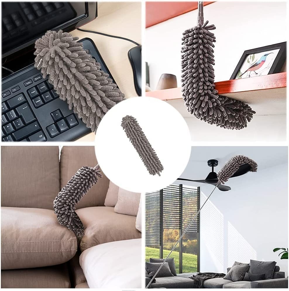 Fulminare 3 in 1 Microfiber Feather Duster 4PCS Mop