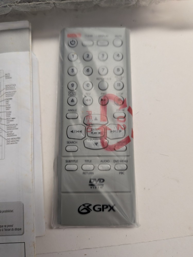 GPX D1816SIL Progressive Scan DVD Player Remote Manual Box Tested Silver