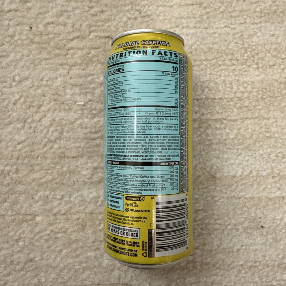 Ghost Energy Iced Tea Lemonade NEW