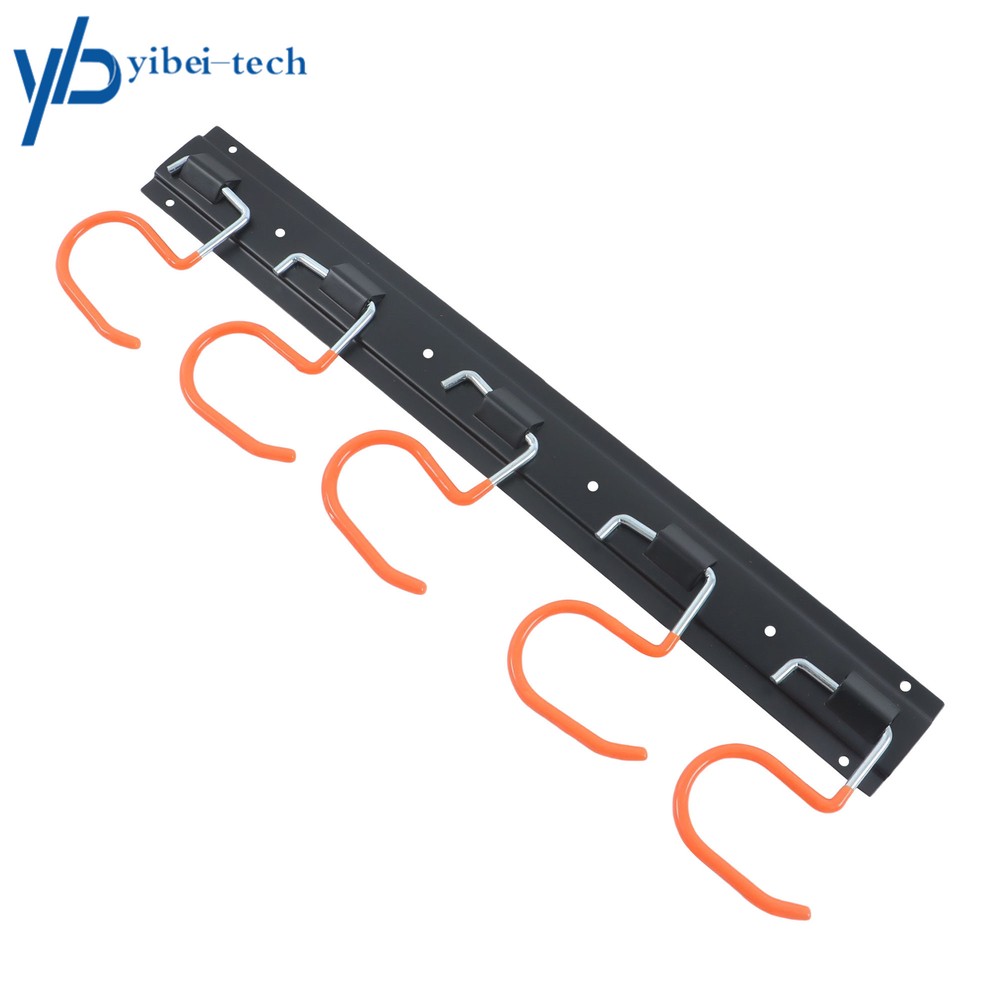 68'' Metal Garden Tool Organizer Adjustable Garage Tool Organizer Wall Mount