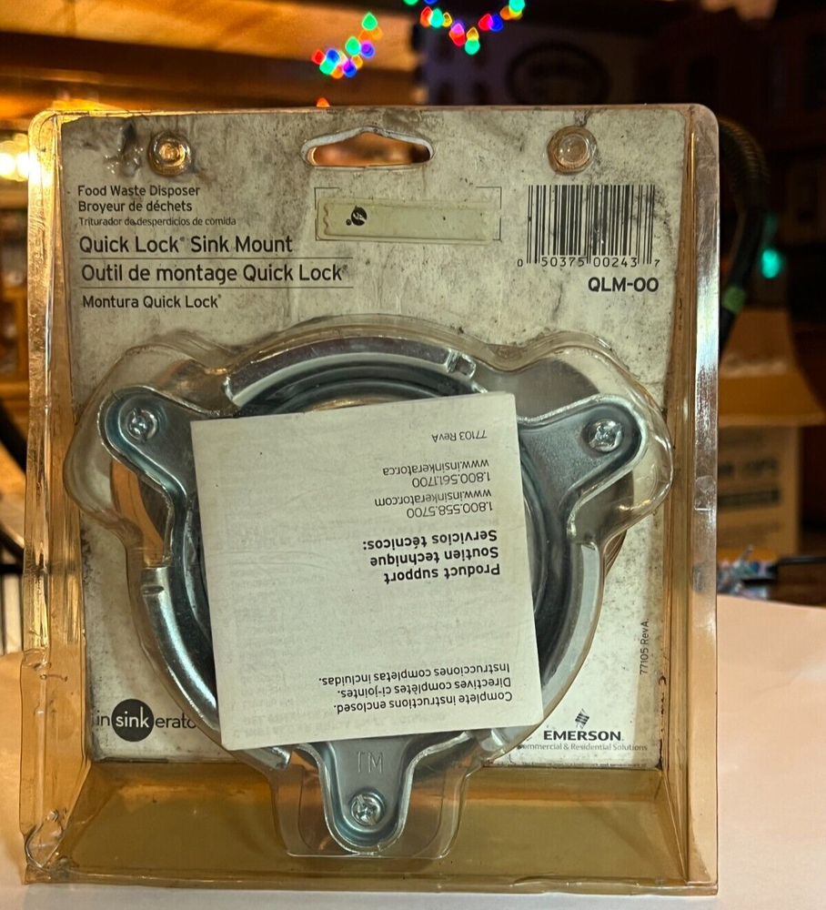 Insinkerator Food Waste Disposer Quick Lock Sink Mount QLM-00