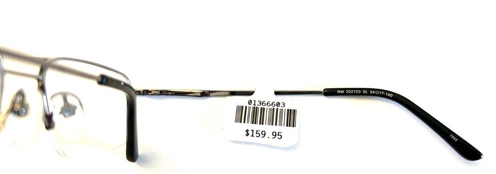 Robert Mitchel Eyeglasses Frames RM 202123 SL Rectangular Half Rim 54-17-140