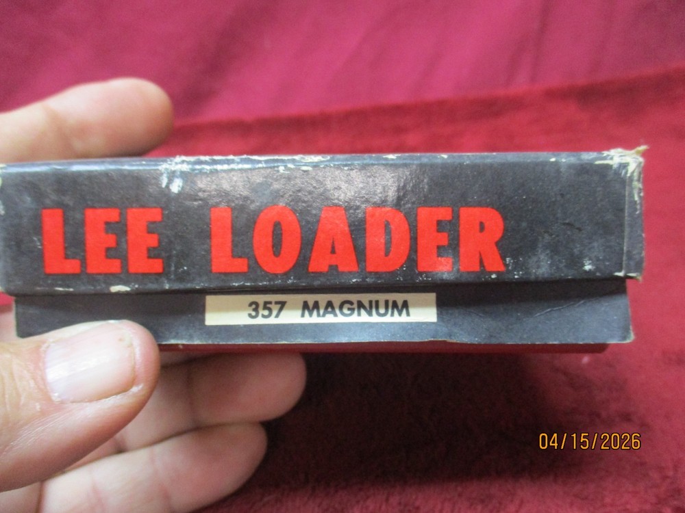1970's LEE Loader 357 Magnum Hand Reloading Set