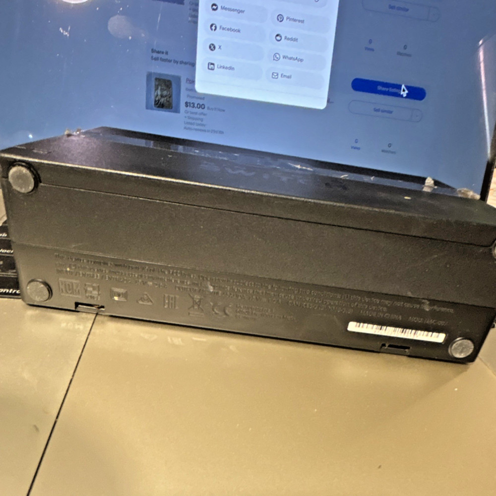 Nintendo Switch Charging Dock Black USB Console For Nintendo Switch. UNTESTED