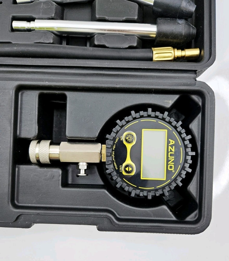Azuno Cylinder Compression Tester Kit ACT14C w/Adapters & Hose