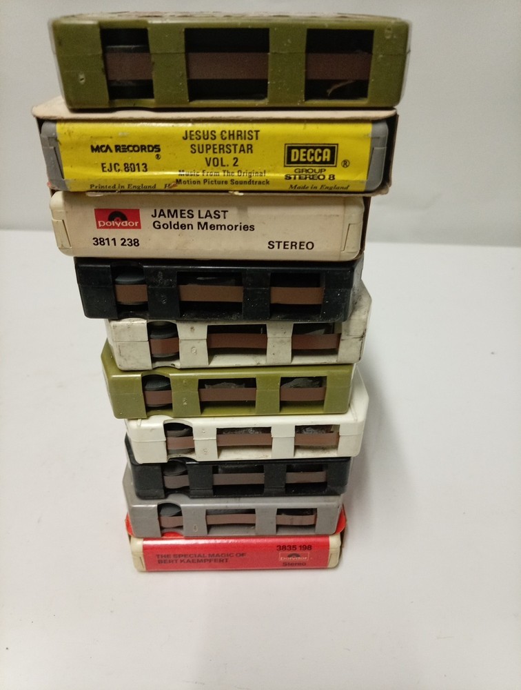 8 track tapes joblot Untested