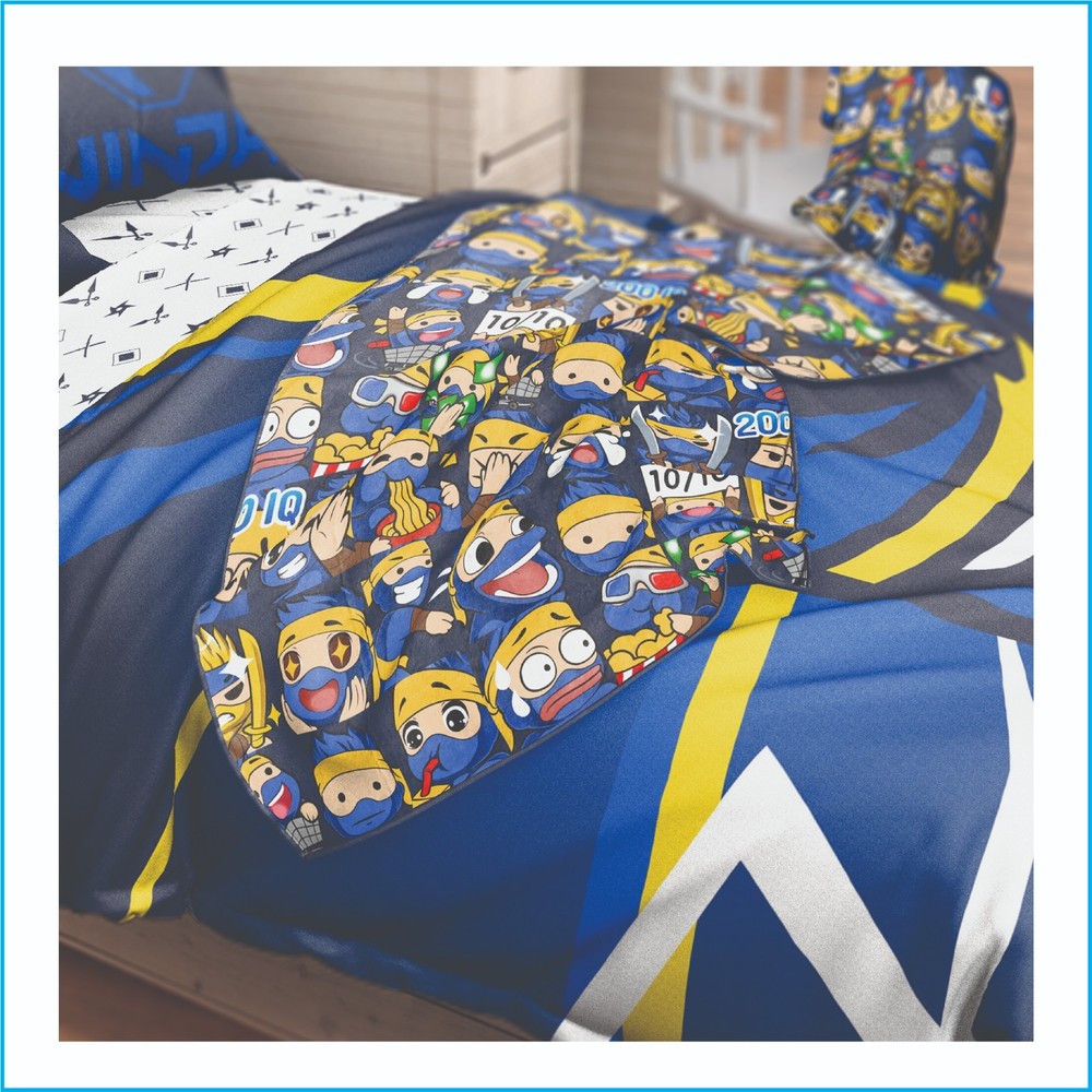 Ninja Game Time Influencer Plush Throw Blanket Soft Microfiber Kids Gift